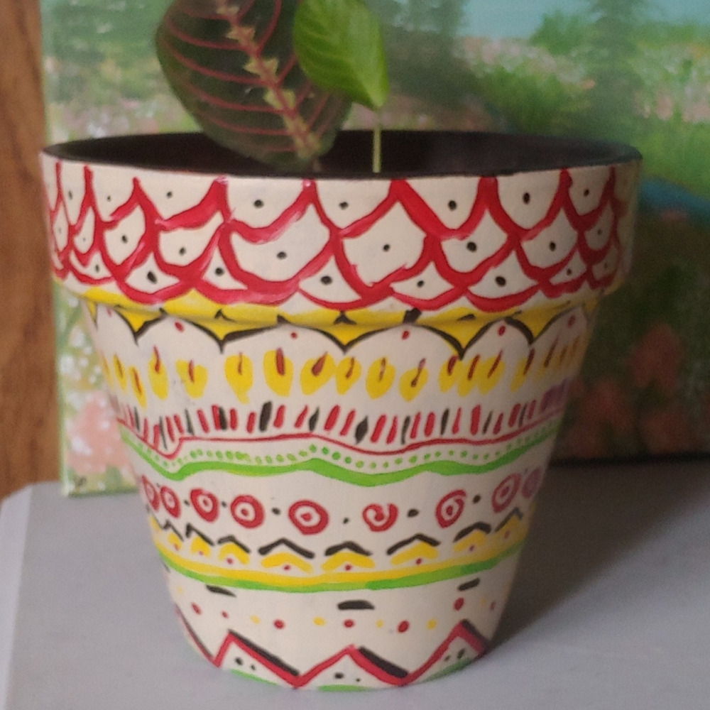 Handpainted potter